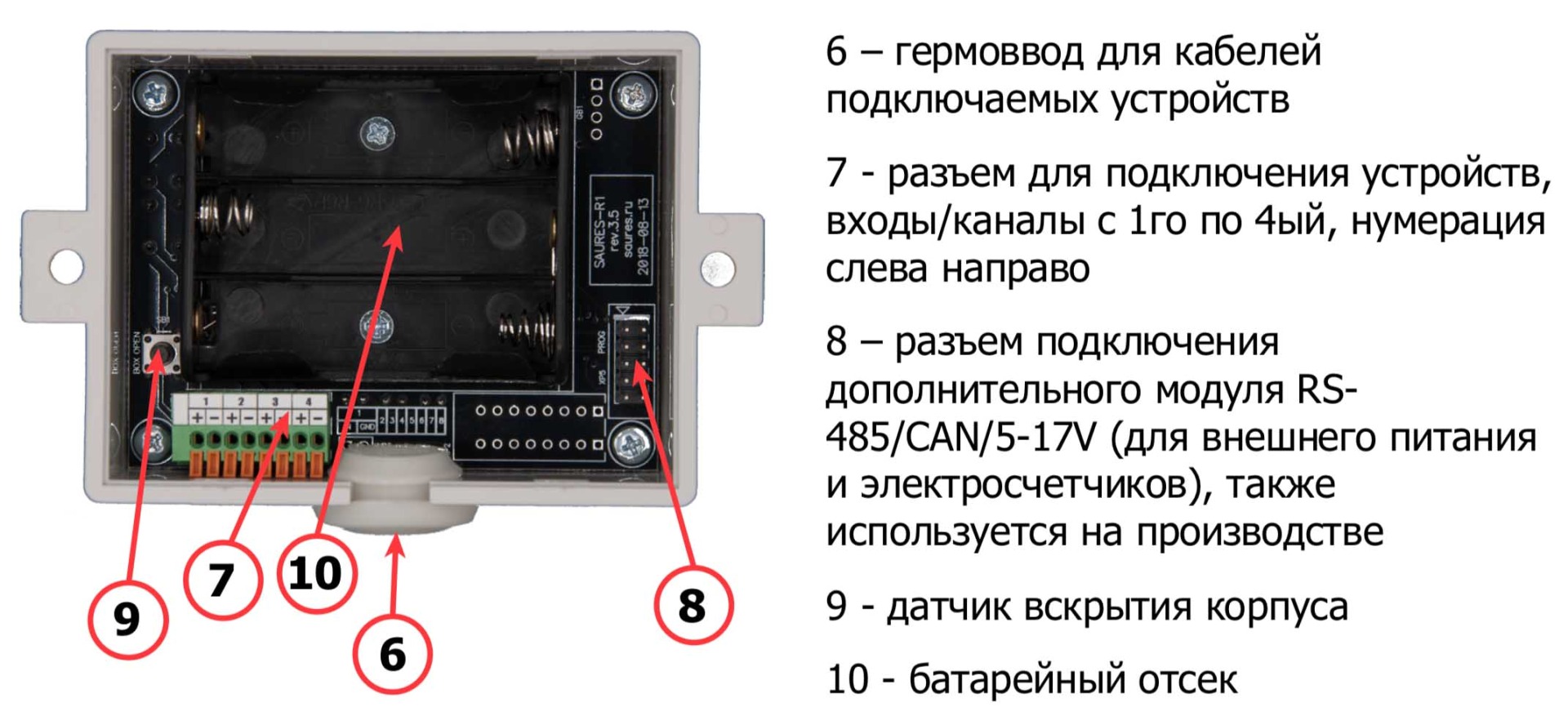 saures R1 подключение